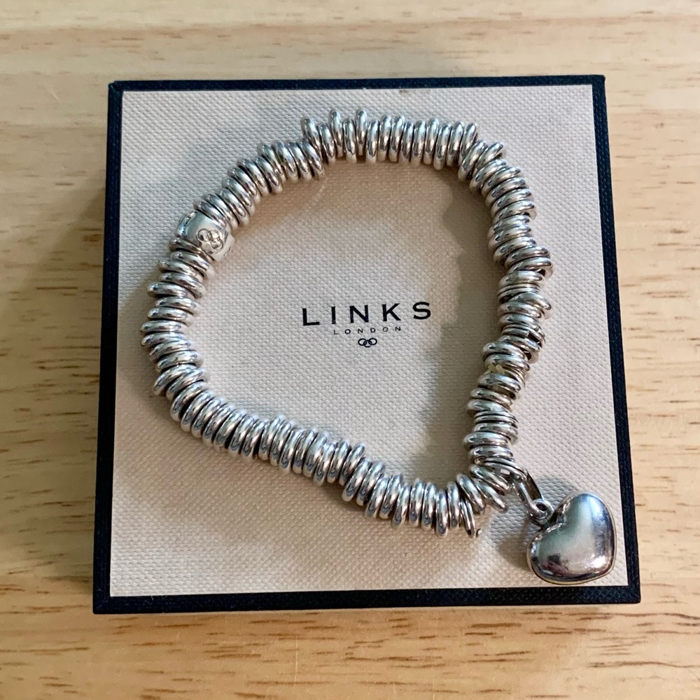 LINKS of London Bracelet & Heart Charm